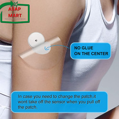 Freestyle Sensor Adhesive Bandage Patches for Libre 2 Cover Waterproof Clear Fil