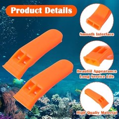 100 Pack Emergency Whistles with Lanyard Safety Whistles Loud Blast Emergency