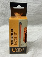 Orange UCO Stormproof Match Kit Waterproof Case 25 Stormproof Matches & Strikers