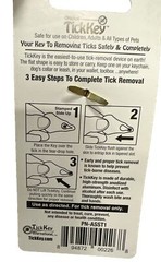 (1) Original TICK KEY Tick Removal Device For Kids Adults Pets USA Made Aluminum
