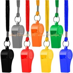 Whistle with Lanyard for Lifeguard Coach Sport Referees Training Outdoor Camping