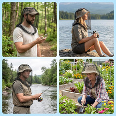 2 Pack Insect Head Net for Mosquito Protection, Bug Net for Head Protection, …