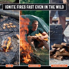40lb Natural Fatwood Fire Starter Sticks | Easy Fire Starters for Grill, Campfir