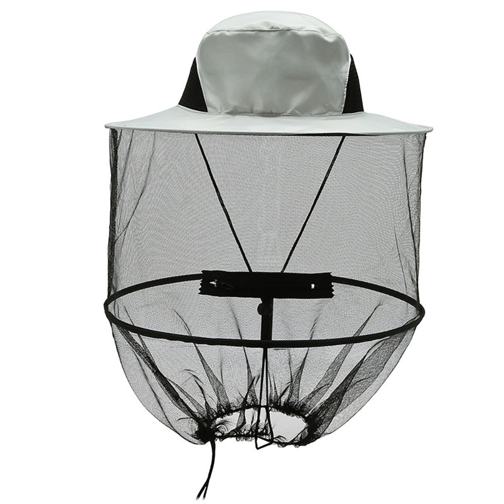 Mosquito Head Net Hat Hidden Mesh Fly Bug Bee Insect Sun Protection Fishing Cap