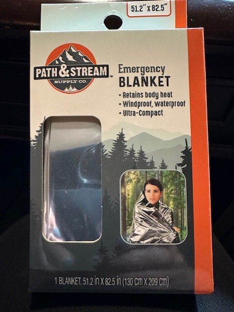 Emergency BLANKET Thermal Survival Safety Insulating Mylar Heat 51.2×82.5″ TX