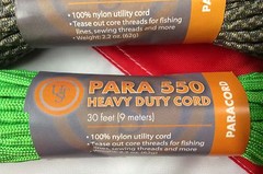PARACORD 550 heavy duty cord 30ft survival emergency preparadness disaster UST