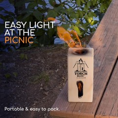 Swedish Fire Log Campfire Logs for S’Mores & Fire Pits, Torch Bloc One Log Fi…
