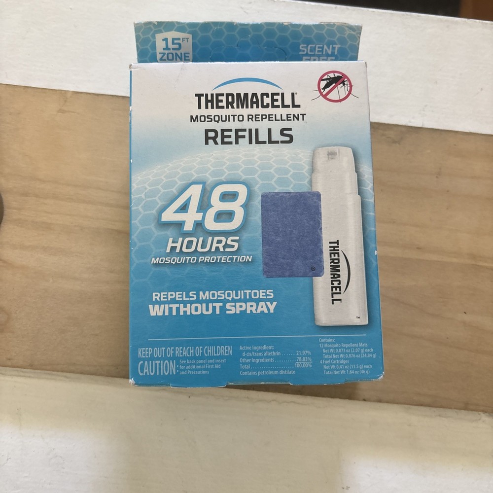 4 Pack Thermacell Outdoor Mosquito Repellent Refills 48-Hour and 15 ft. Coverage
