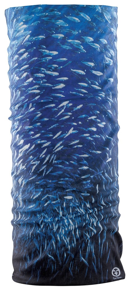 Flying Fisherman SunBandit: Neck Gaiter Mask for Men & One Size, Bait Ball