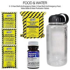 33 Pcs 72 Hour Deluxe Emergency Kit First Aid Survival Blanket Water Food Go-Bag
