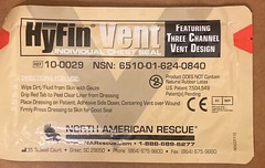 NARescue HYFIN VENT INDIVIDUAL CHEST SEAL THREE CHANNEL DESIGN – 1 PACK 2020