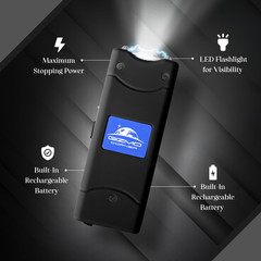 Gizmo Corner Ultra Mini Defense Device, Rechargeable High Voltage w/ LED