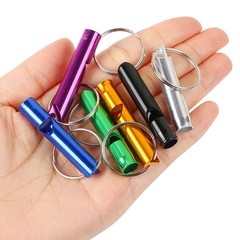 MIDELONG 12 pcs Emergency Whistle with Key Chain, Aluminum Extra Loud Safety …