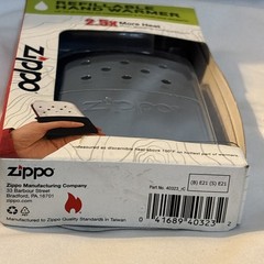 Zippo Refillable 12 Hour Hand Warmer Matte Black New In Box Unsealed