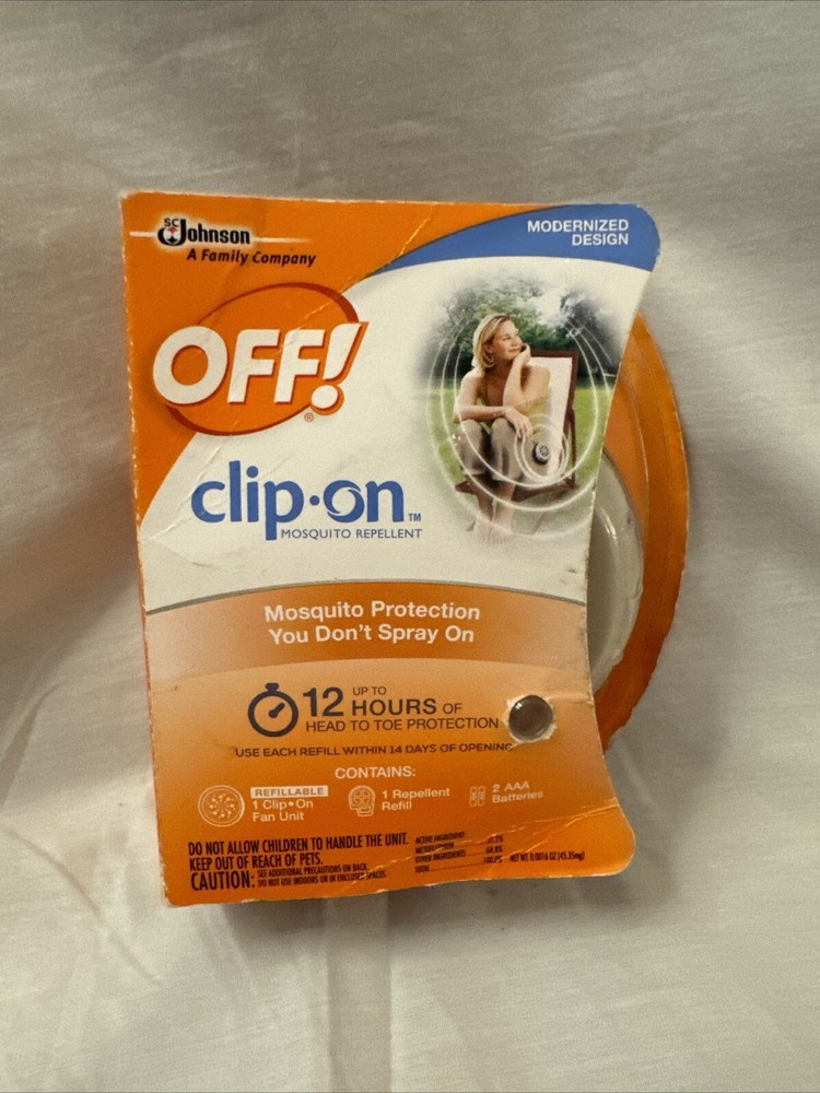 OFF Clip On Mosquito Repellent Fan and 1 Refill, Discontinued Style