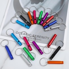 Prasacco 18 Pcs Emergency Whistle with Keychain, Emergency Whistle Survival Loud