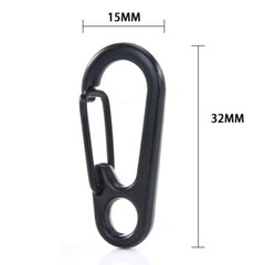 10pcs Paracord Mini Carabiner Snap Spring Clips Hooks Keyring EDC Survival Tools
