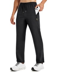 PARTICLE PLANET Men’s Lightweight Hiking Pants Quick Dry Water Large, Black