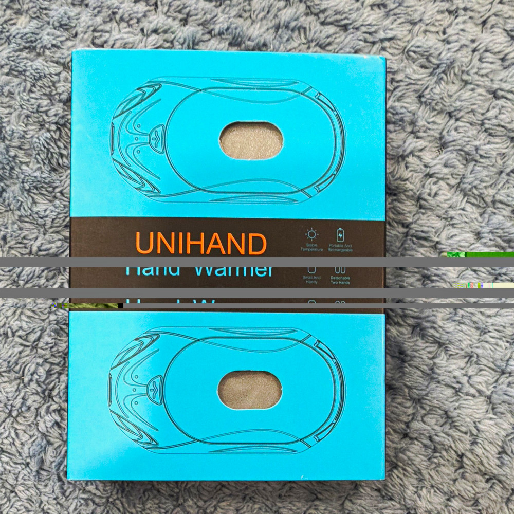 UNIHAND Rechargeable Electric Hand Warmer Blue ABS AOY-766 Portable Hiking