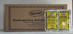Emergency Drinking Water CASE 100 Pouches (4.2 OZ). Mayday Survival- WA44 MRE