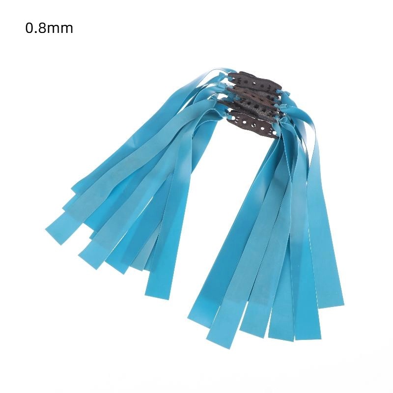 10Pcs Large Slingshot Hunting Powerful Flat Rubber Band 0.8/1mm High Elasticity