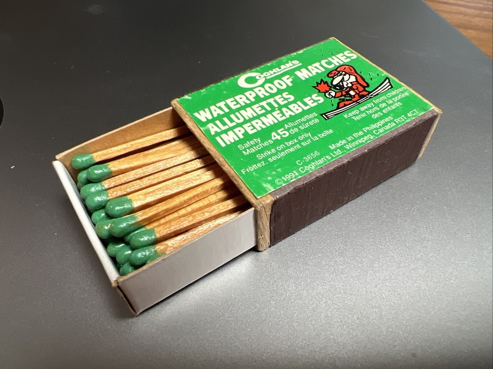 Vintage Box of Coghlan’s Waterproof Safety Matches