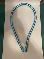 550 paracord lanyard Neck Lanyard ID strap key Chain Teal White Dolphins 37 Inch