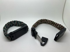 x3 Bracelet Survival Multifunctional with Whistle and Knife for Camping