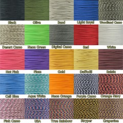 Amazon Liquidation Sale !! 10 – 50 Feet Random Paracord, Parachute Cord 1 – 10