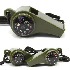 3 in 1 Survival Whistle with Compass Thermometer Outdoor Camping Hiking Gear New