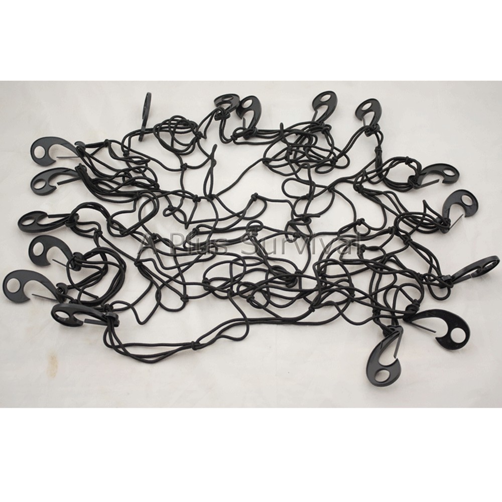 Car Truck Roof Rack Moving Cargo Bungee Net Spider Web 4′ x 6′ Hooks Tie Downs