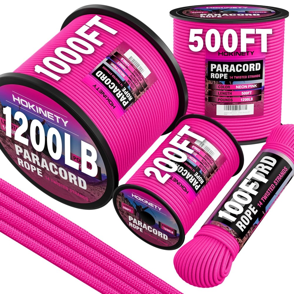 1200 Paracord Rope – 4.4mm 14 Strand Nylon Parachute Spool para Cord Lanyard …