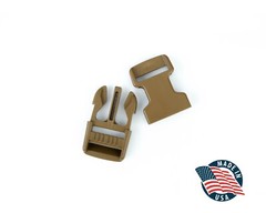 5 PACK – 1″ Inch Plastic Side Release Buckle for Webbing Strap – MADE IN THE USA