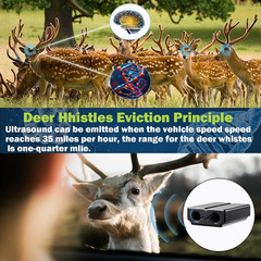 2 Pack Deer Whistles for Car, Motorcycle & SUV, Animal Warning Device | Generate
