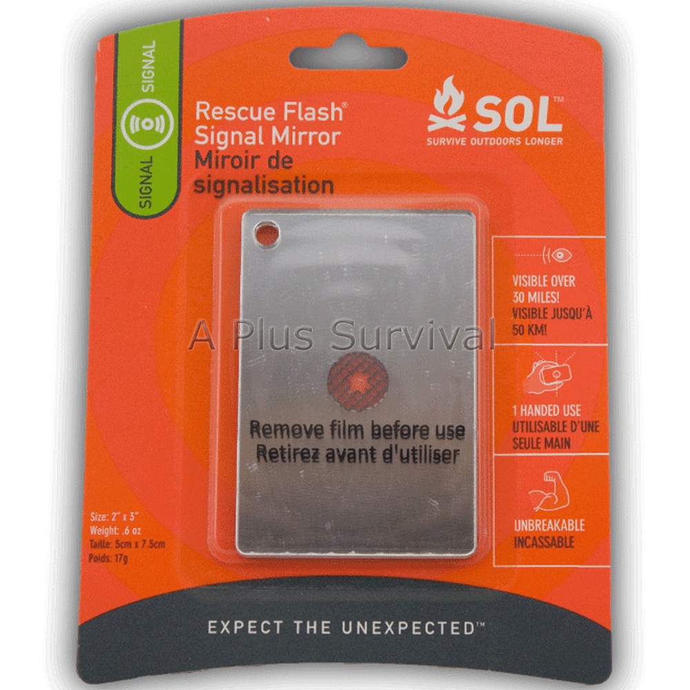 Signal Mirror – Mil-Spec – Lexan Polycarbonate 20 Mile