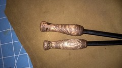 Bushcraft Ferro Rod Fire Steel With Hand Turned Wood Handle