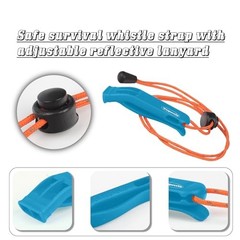 3/4 Pcs Emergency Whistle – Super Loud Survival Whistle with 4 Pcs RedBlue