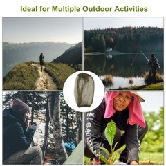 Mosquito Net Anti Bug Head Netting Hiking Fishing Mesh Face Protect Cover 1~12X