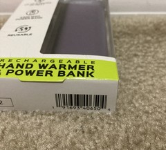 Zippo HeatBank 6 Hour Rechargeable Hand Warmer & Power Bank Model Z4A20 Purple