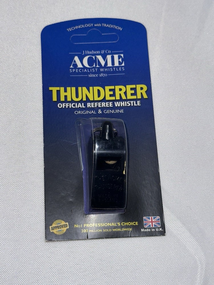 Acme Thunderer No. 560 Official Referee Whistle J Hudson & Co New
