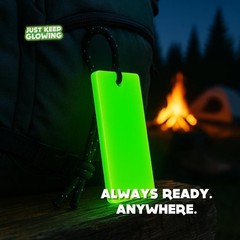 Glow in Dark Emergency Light Reusable Glow Stick Camping Survival EDC – USA