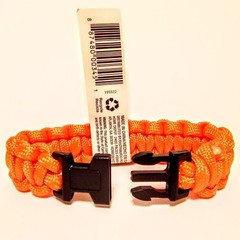 Everbuilt 550 Paracord 7 Strand Large Orange Survival Bracelets – Lot Of 104