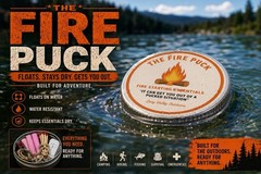 The Fire Puck – Emergency Fire Starting Kit – Pocket Sized Survival Kit – Camp