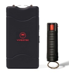 VIPERTEK USB Rechargeable Stun Gun 350 BV 2.0mAh + Pepper Spray