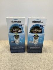 THERMACELL Mosquito Repellent Zone Device 15ft No Spray Scent Free NEW 2 Pack