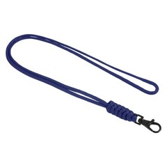 19″ Paracord Lanyard Lobster Clasp Necklace Badge Holder Strap Cord Blue