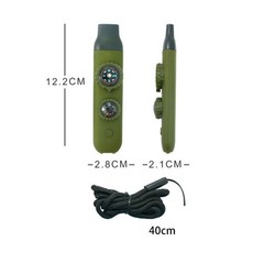 Camping Navigation Tool Built-in Whistle LED Navigation Light Thermometer