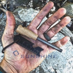 Fire Starter Flint Steel Striker Survival Kit Ferro Rod Camping Outdoor Tool