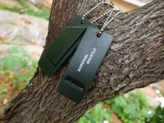 2 Emergency Survival Whistle Rescue Tool Signal Sound Outdoor Camping Hiking SOS