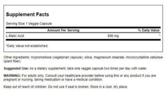 Swanson Malic Acid 600 mg 100 Veggie Capsules